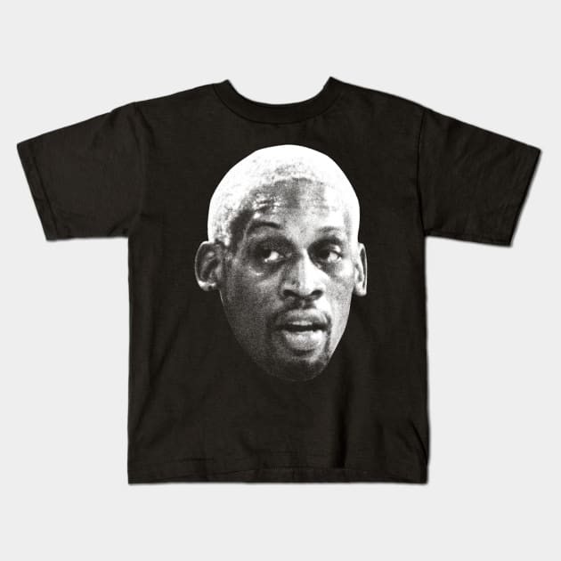 Dennis Rodman New Retro Sketch Kids T-Shirt by FREEDOM FIGHTER PROD